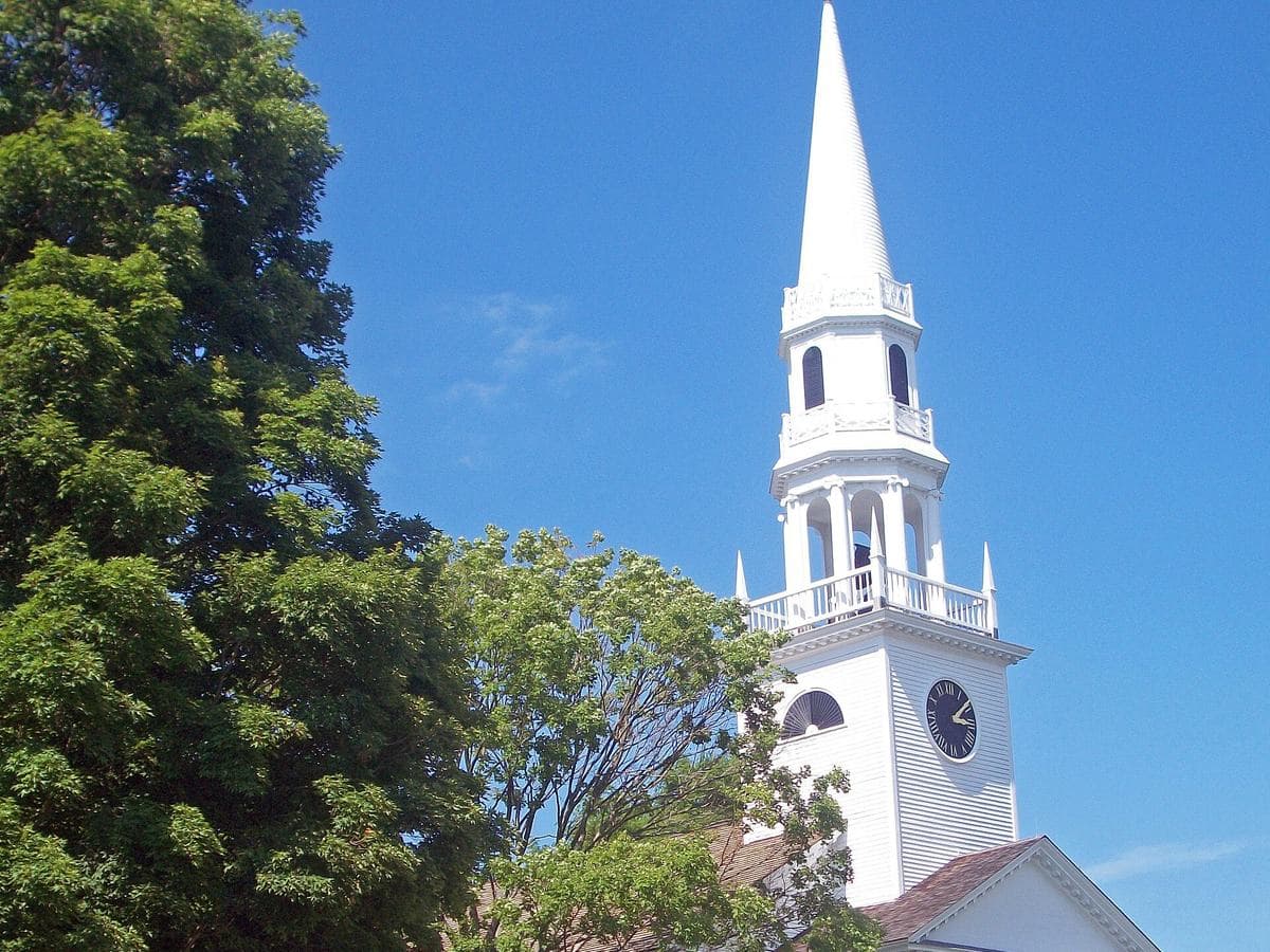 The First Congregational Church on the Litchfield green