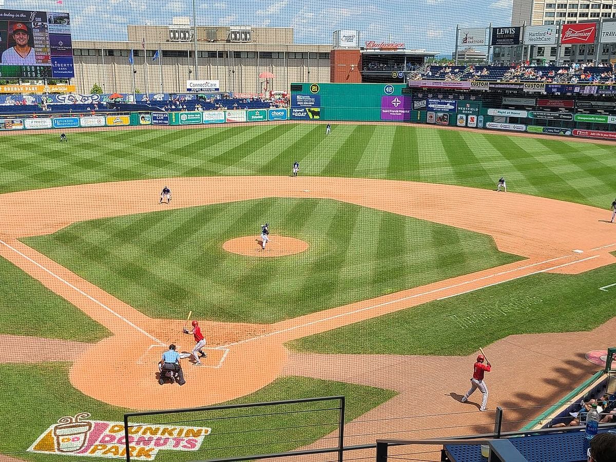A summer game at Dunkin’ Park, home of the Hartford Yard Goats