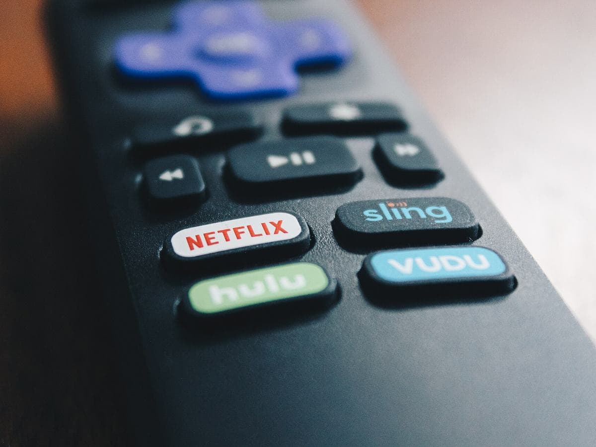 A streaming TV remote with Netflix, Hulu and Sling buttons