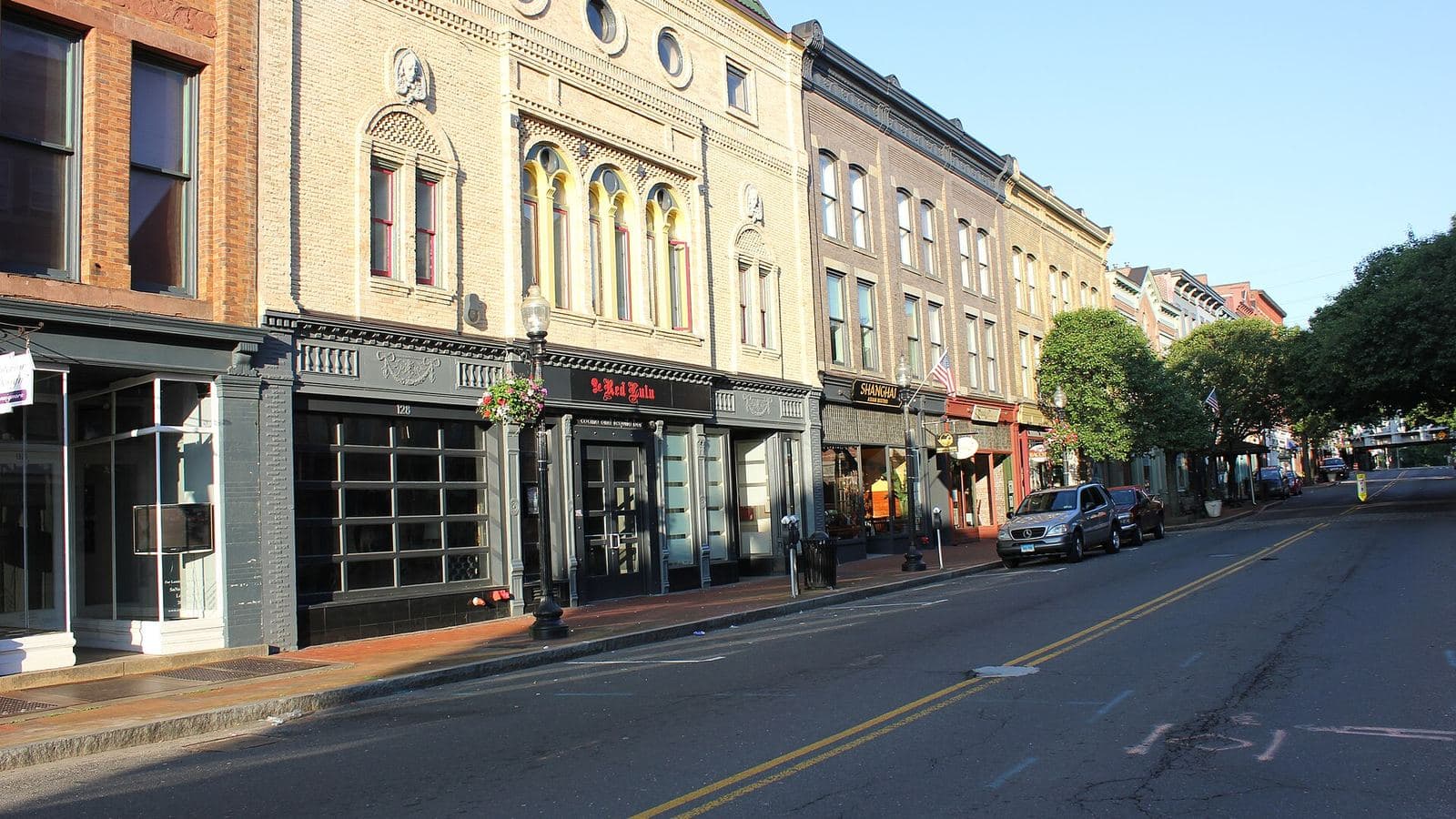 Washington Street in South Norwalk, Connecticut